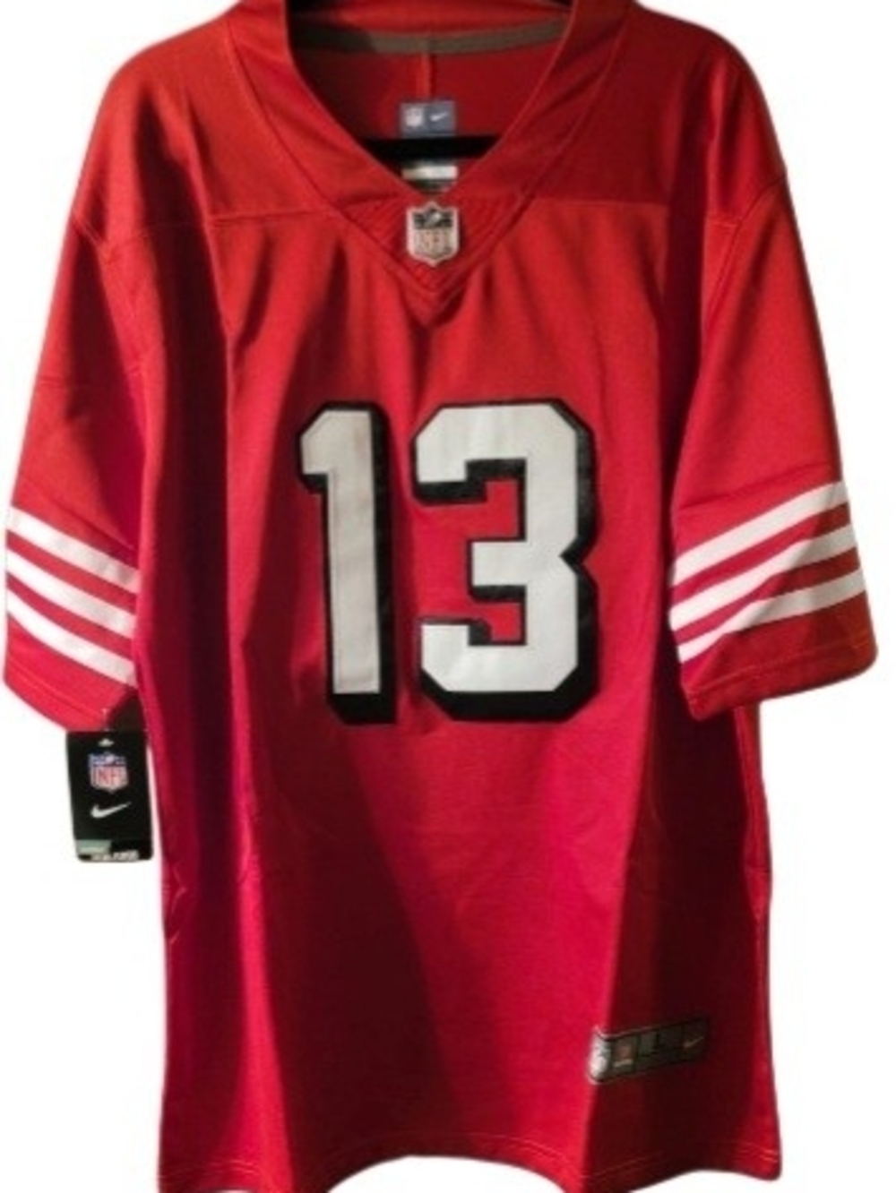 Nike Red NFL #13 Brock Purdy 49ers Football Jersey NWT